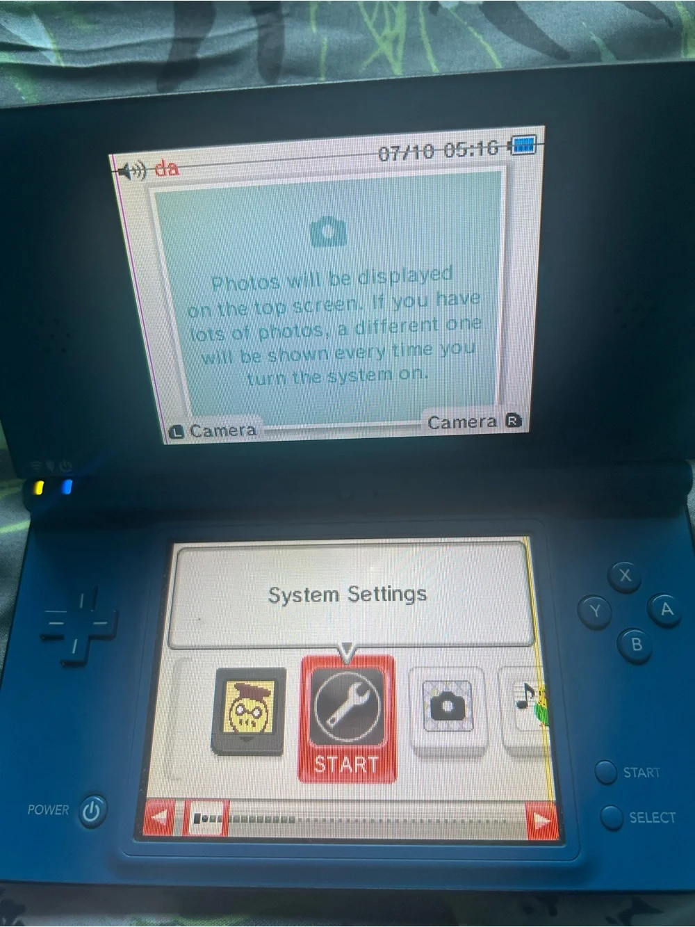 Nintendo DS xl midnight blue console only no charger